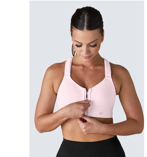 Flex Sports Bra™ + CloudNine™ High Rise Shorts  Medium intensity support that pairs with  medium intensity days. 