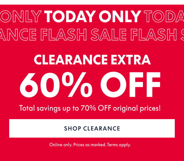 60% Off Clearance