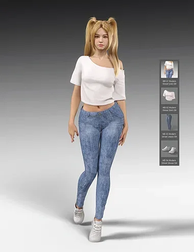 dForce MB Modern Street for Genesis 9 Feminine