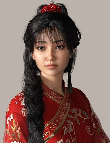 MRL Combinations: Long Fantasy Hair Pack 2 for Genesis 9