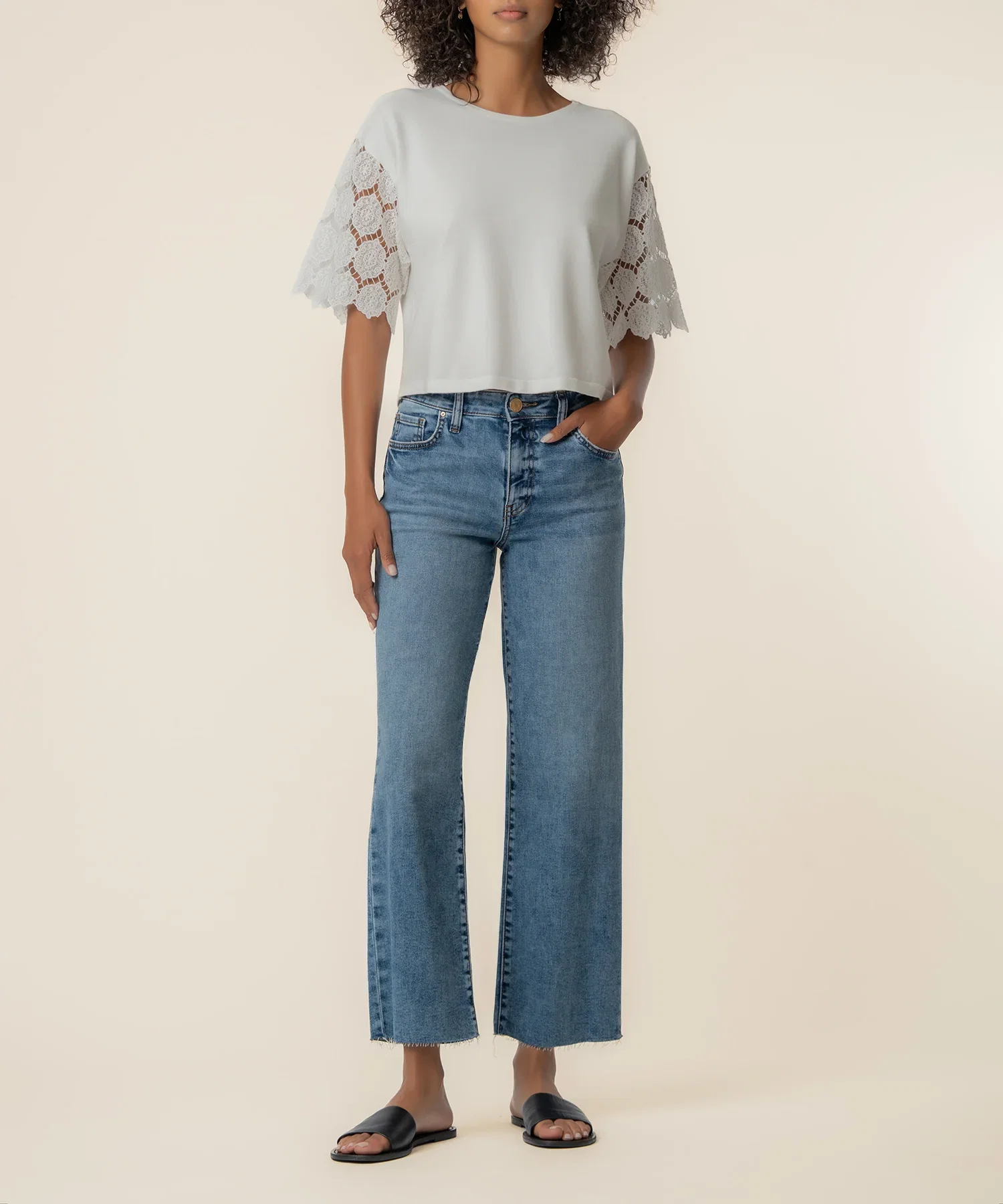 Image of Coco Sweater Knit Top in White