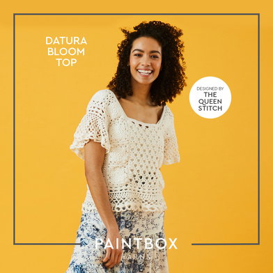 Datura Bloom Crochet Top in Paintbox Yarns Cotton DK (FREE PDF!)
