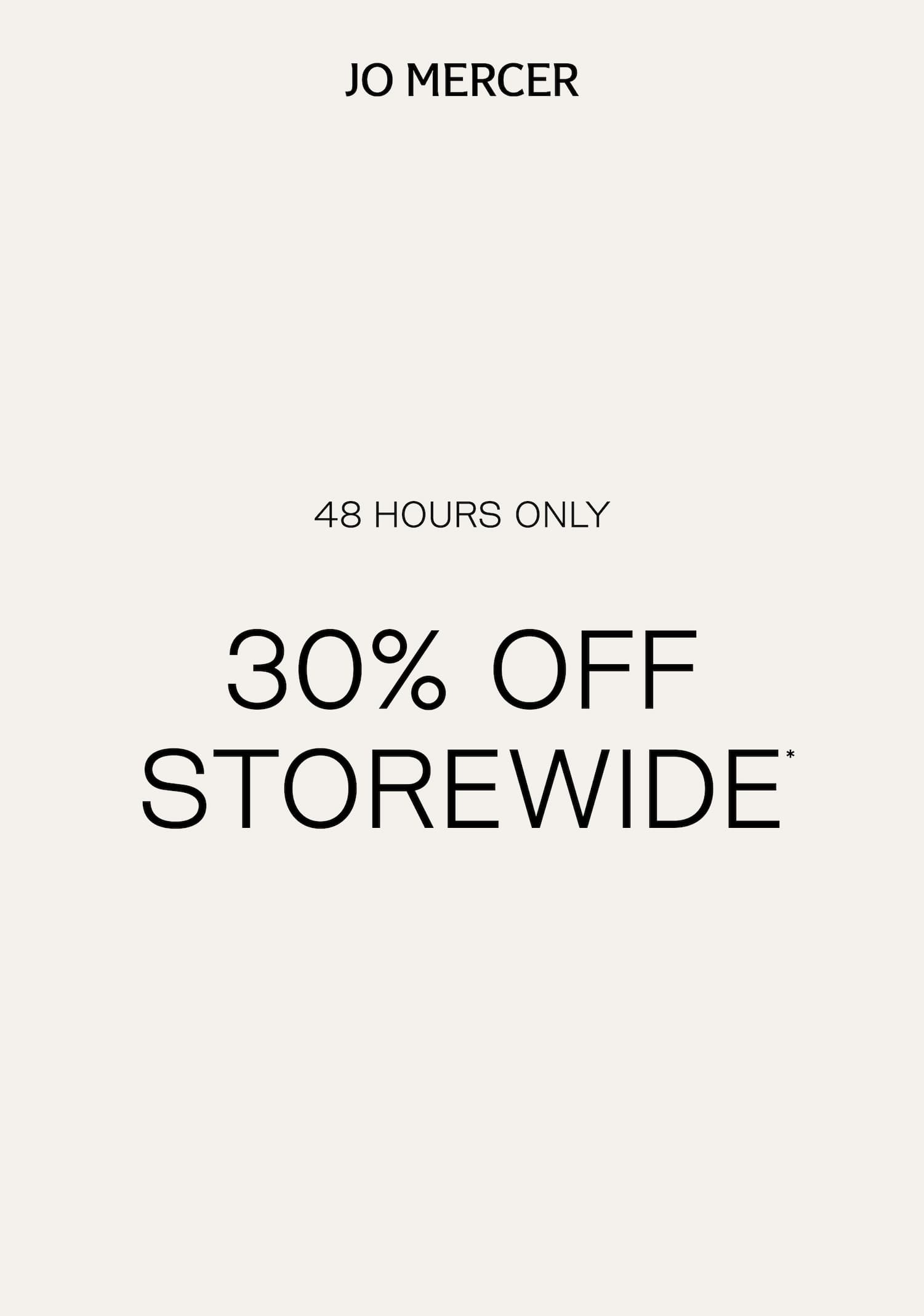 30% Off Storewide