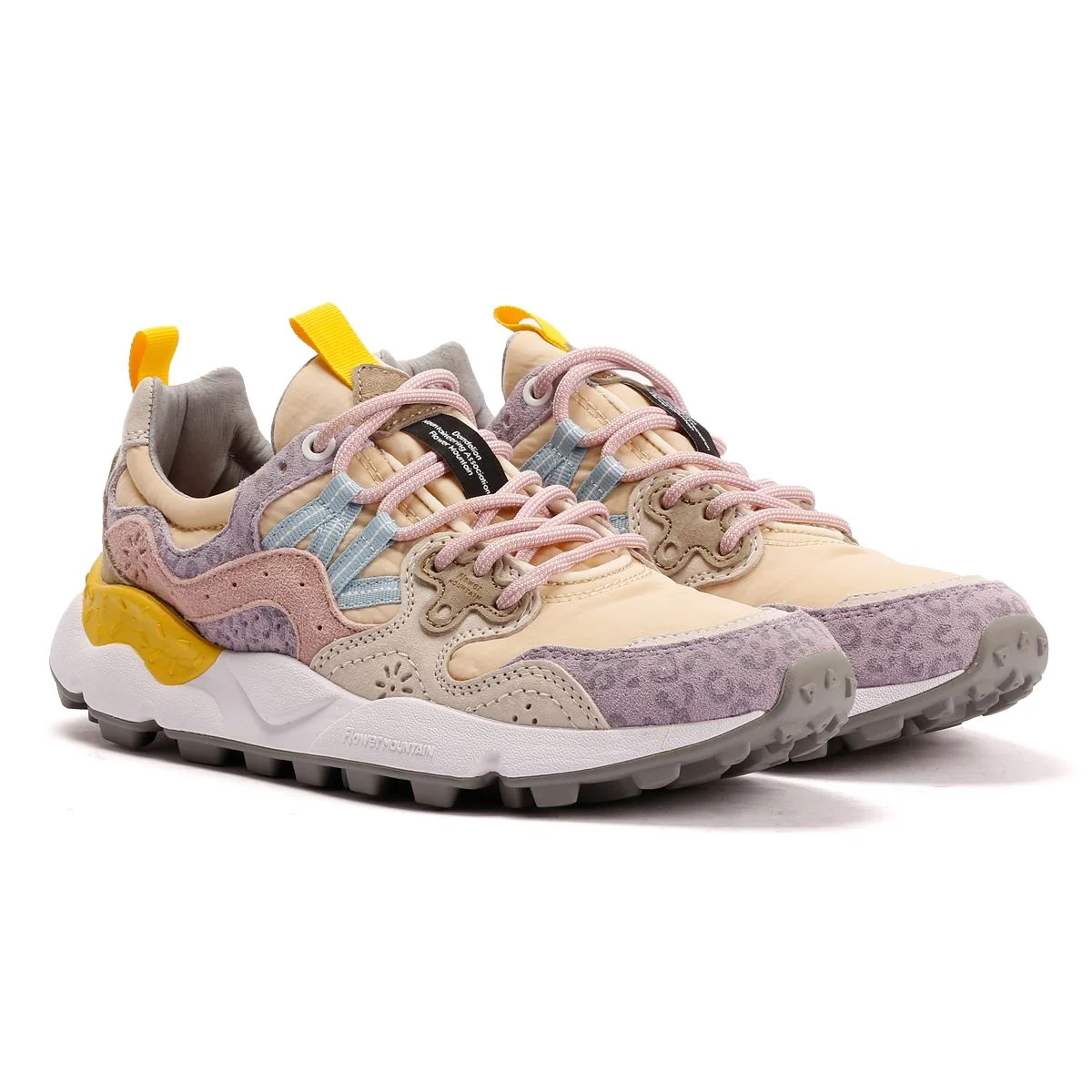 Image of Flower Mountain Yamano 3 Women's Lilac/Blush/Cream Trainers