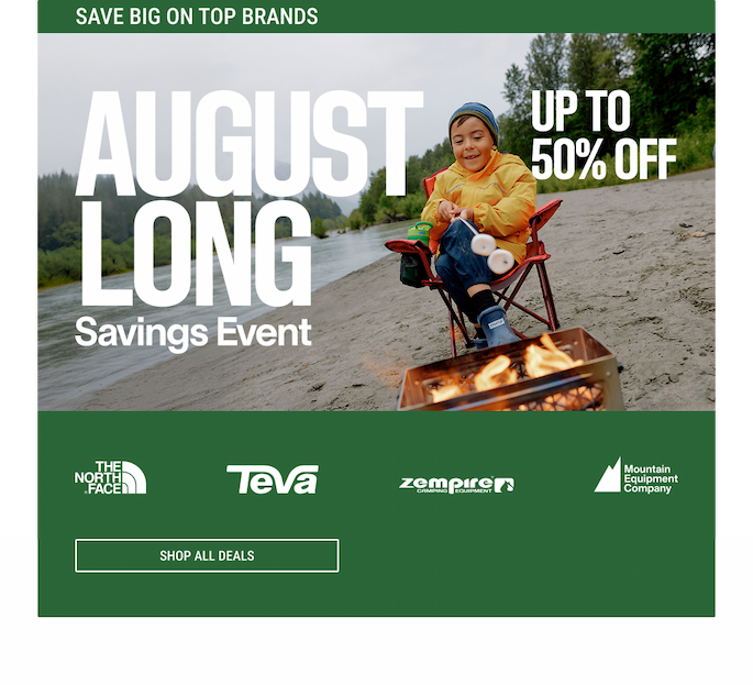 August long savings event