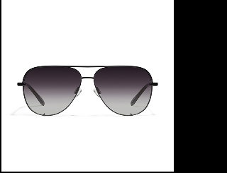 Image of large grey aviator sunglasses