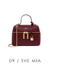Mia Mini Vanity Crossbody Bag in Cherry