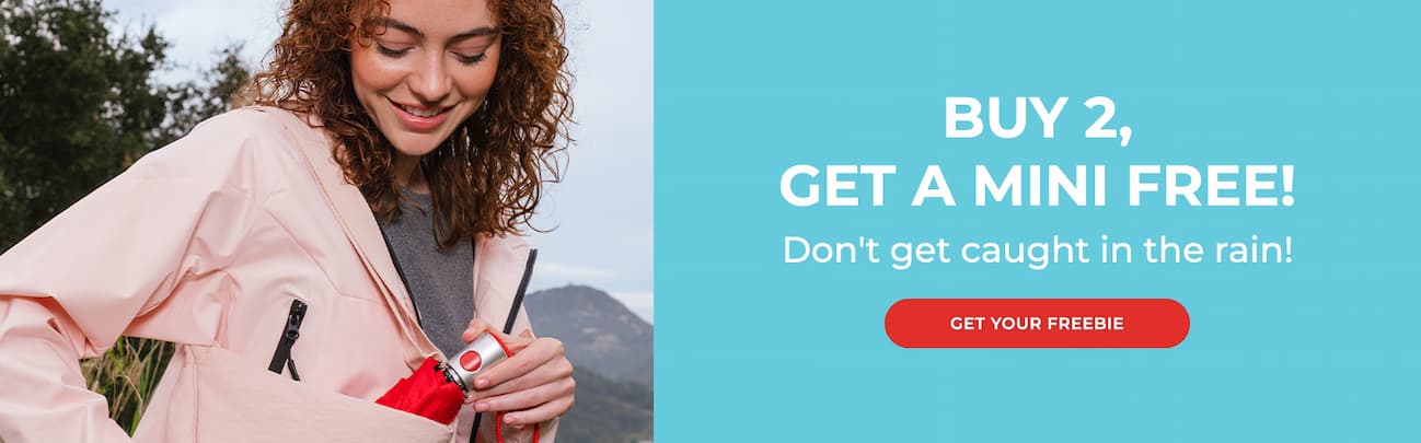 Buy 2, get a mini umbrella free!