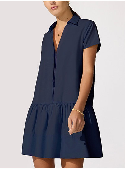 Antibes Dress in Navy