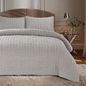 Seersucker Quilt Cover & Pillowcase Set