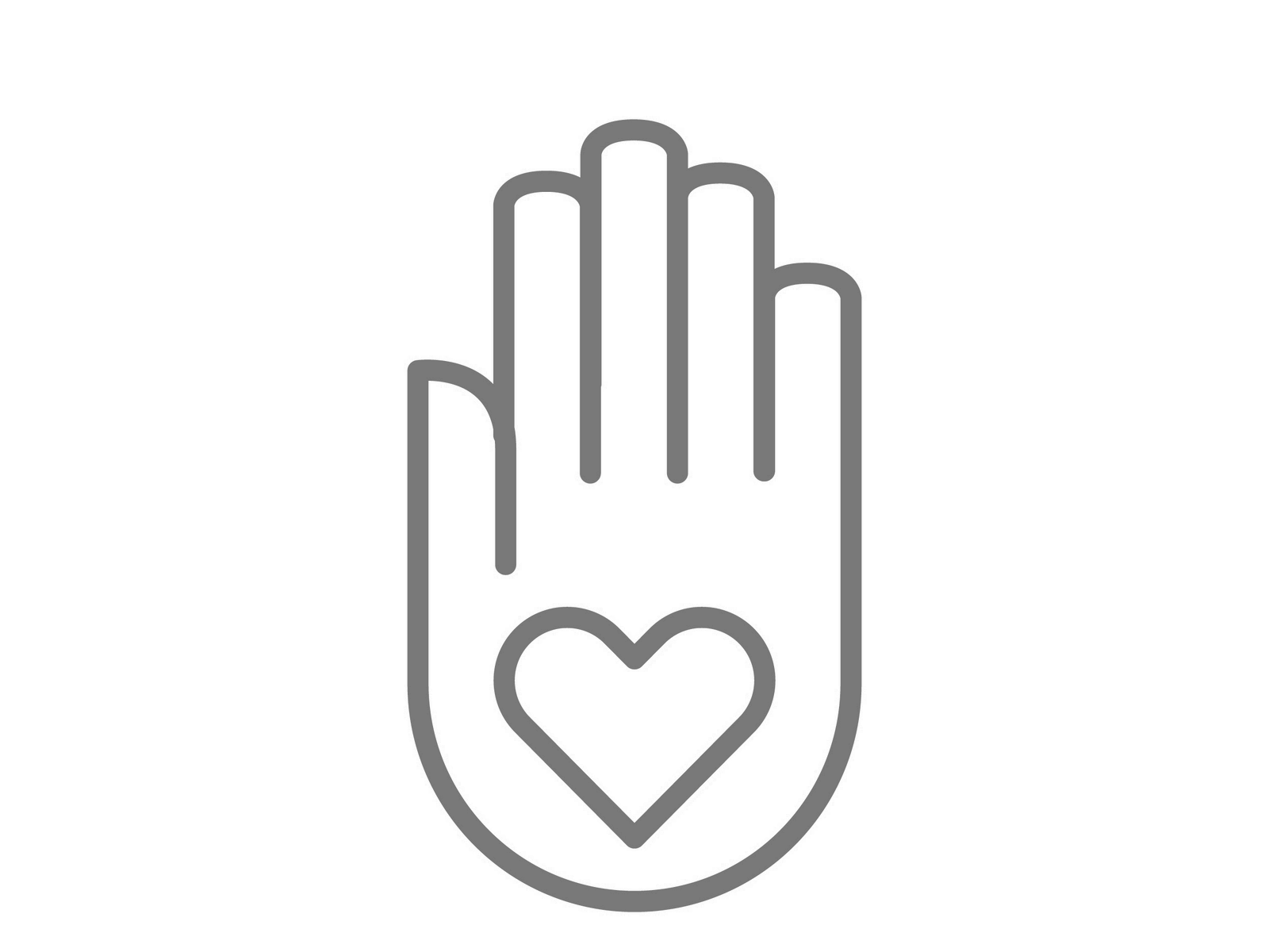 Hand with heart