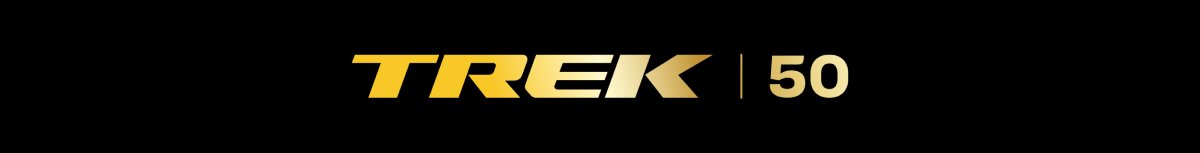 Trek 50th anniversary logo lockup