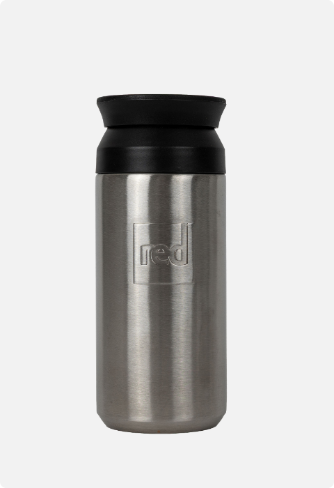 12oz Adventure Flask, Silver