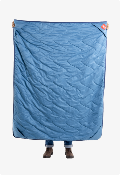 Quilted lightweight adventure blanket