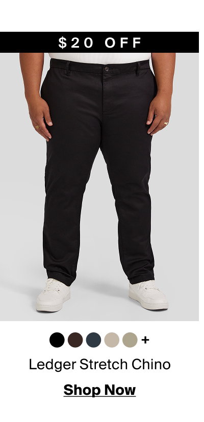 Black Ledger Stretch Chino