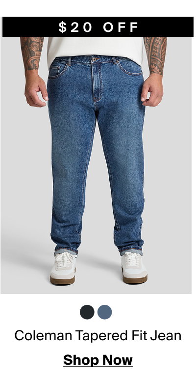 Vintage Blue Coleman Tapered Fit Jean