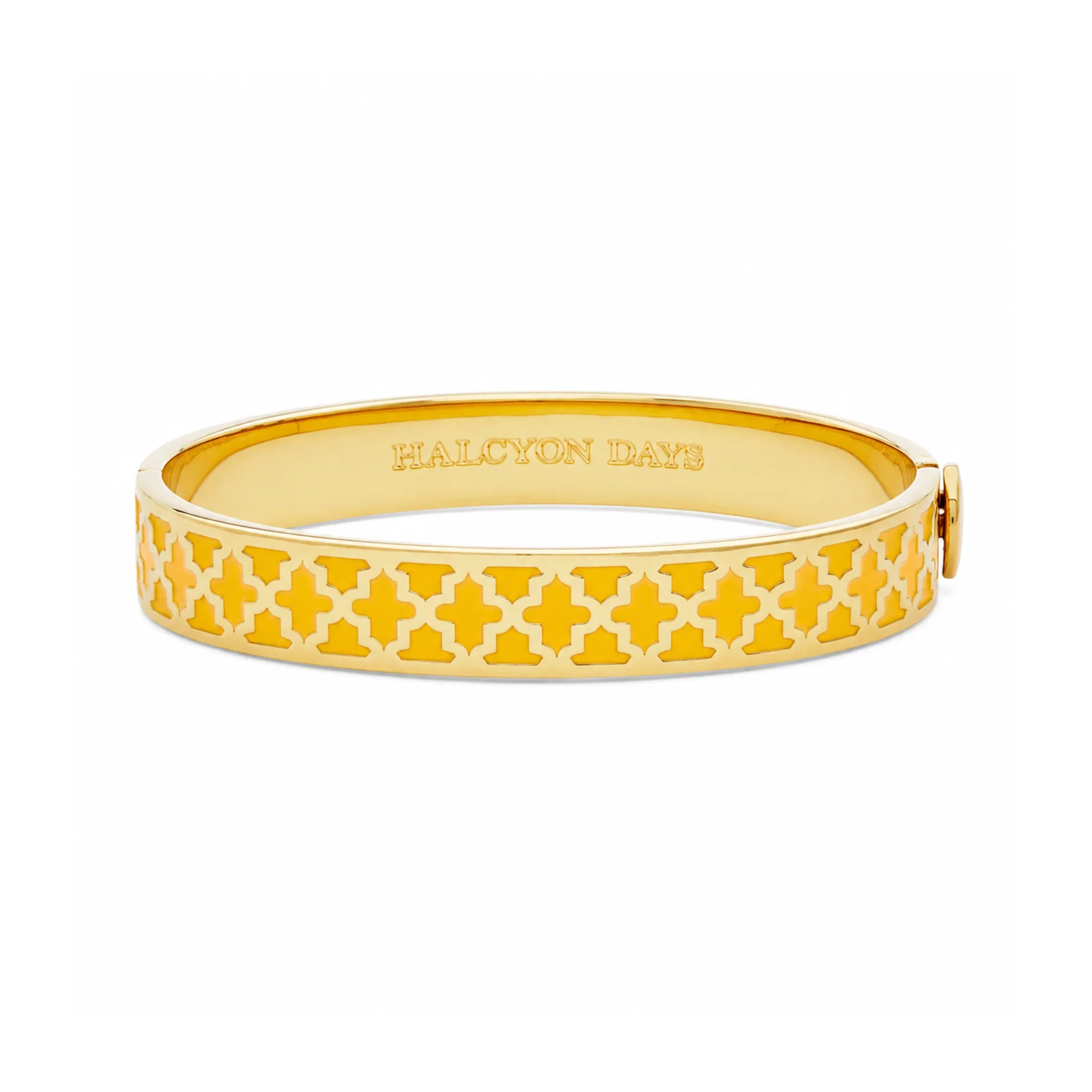 Image of Agama Hinged Bangle in Radiant Yellow & Gold