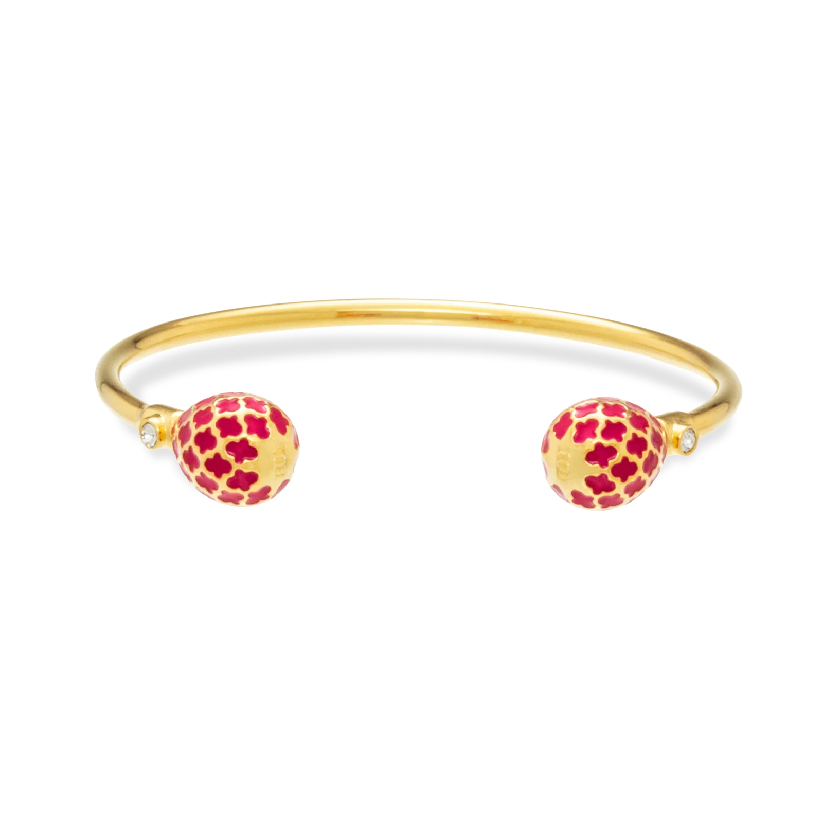 Image of Agama Torque Bangle in Pink Tourmaline & Gold