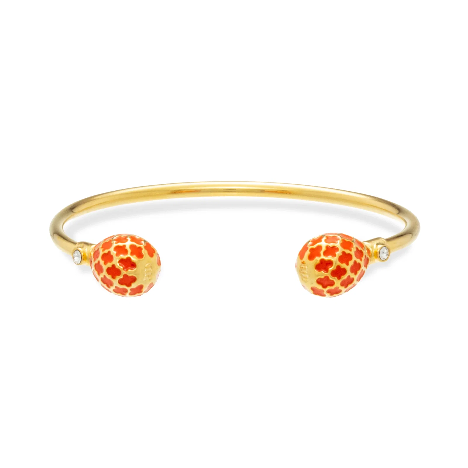 Image of Agama Torque Bangle in Orange & Gold