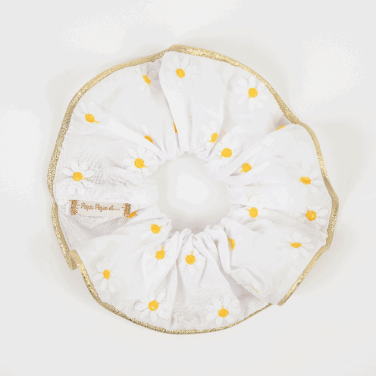 Chouchou Passepoil - Pâquerettes blanches PPMC