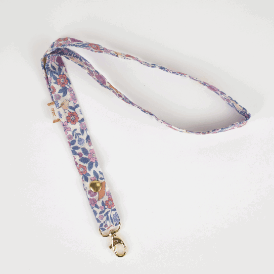 Porte clé collier -Comptine enchantée rose PPMC