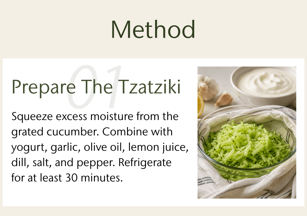 Method | 1. Prepare The Tzatziki
