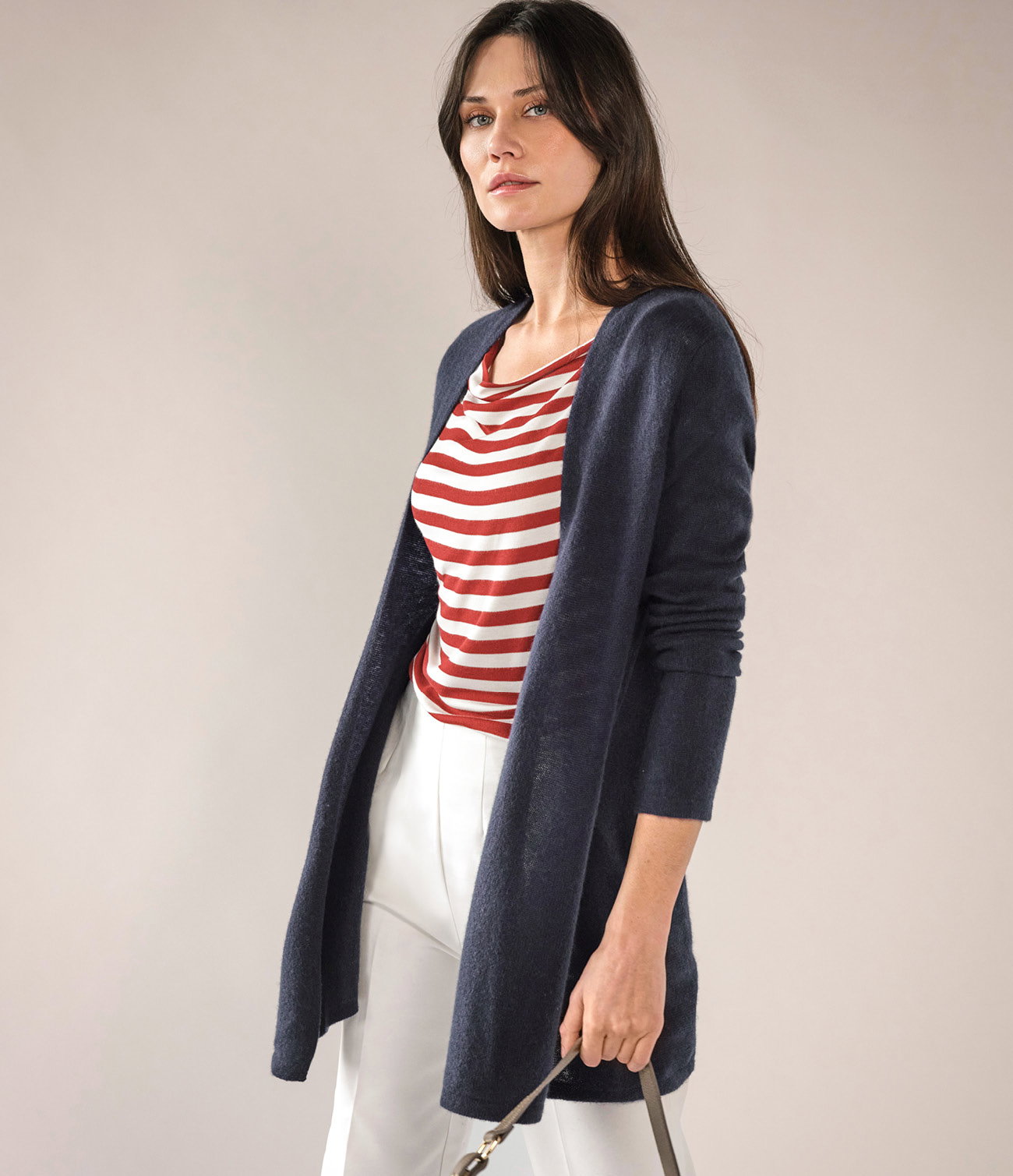 Gassato Lightweight Cashmere Swing Cardigan