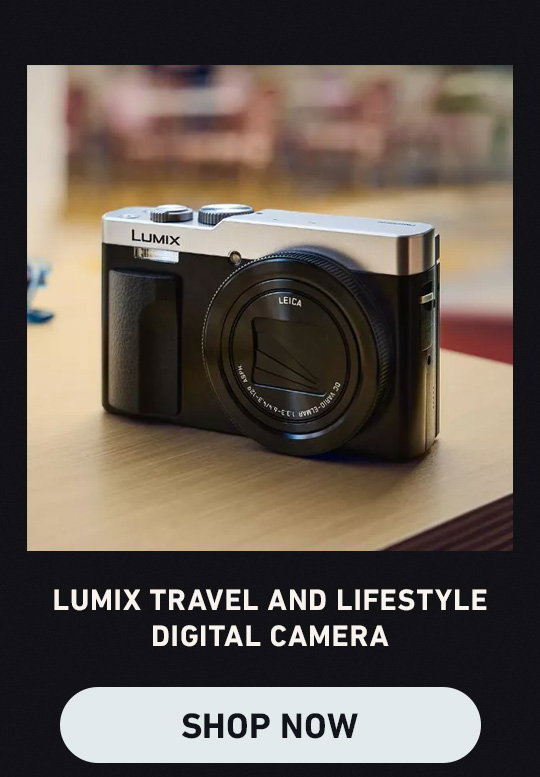 LUMIX ZS99 Pocket-sized Travel and Lifestyle 4K Digital Camera with 30x Zoom. Shop now (Clickable Link).