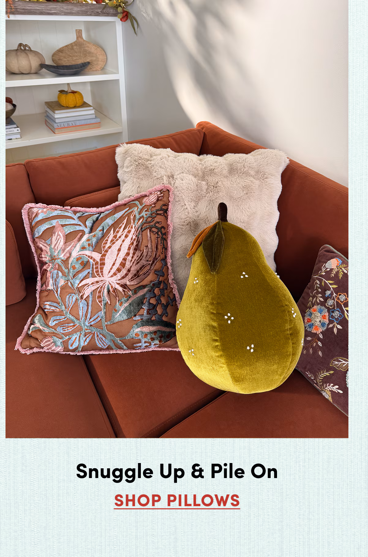 Snuggle Up & Pile On | SHOP PILLOWS