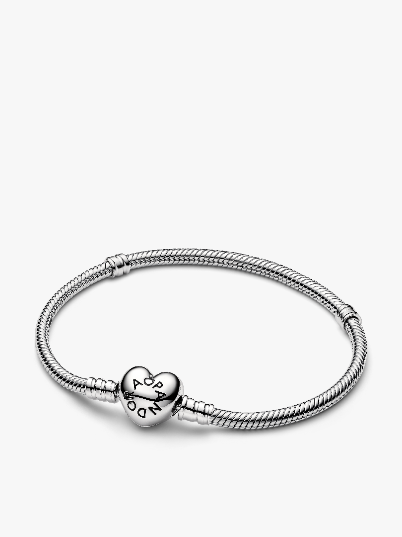 Pandora Moments Hartsluiting Armband, Platina Verguld