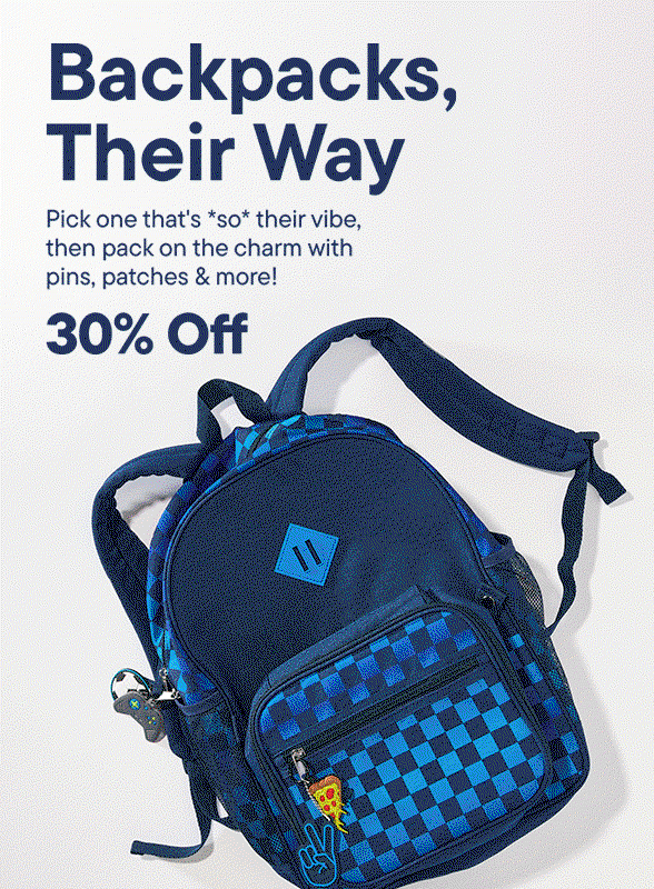 30% off Backpacks
