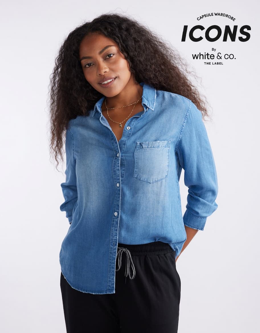 Ava Vintage Shirt - Denim