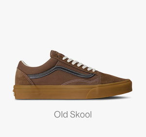 Vans Men's Old Skool Sneakers in Brown/Black