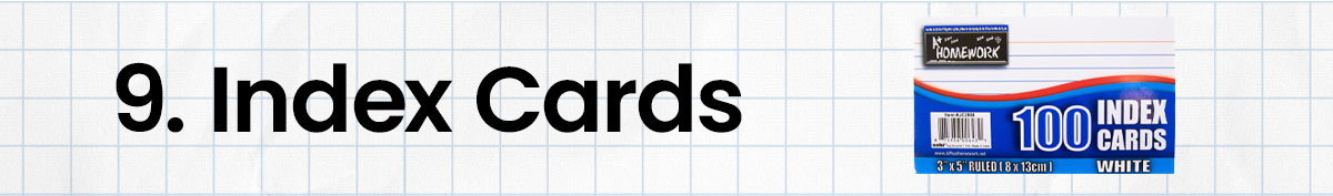 9. Index Cards