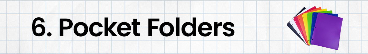 6. Pocket Folders