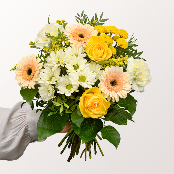 Sommerstrauß Sonnentag erhellt jedes zuhause - mit 2 Gratis-Geschenken für 32,99 €