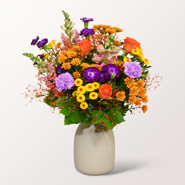 Farbexplosion: Blumenstrauß Bunter Sommer mit 2 Gratis-Geschenken für 45,99 €