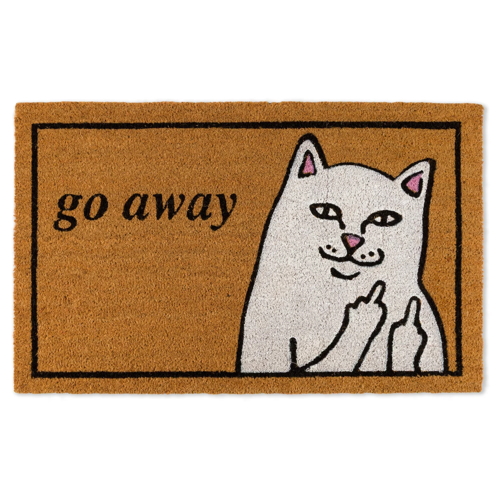 Image of Go Away Door Mat (Brown)