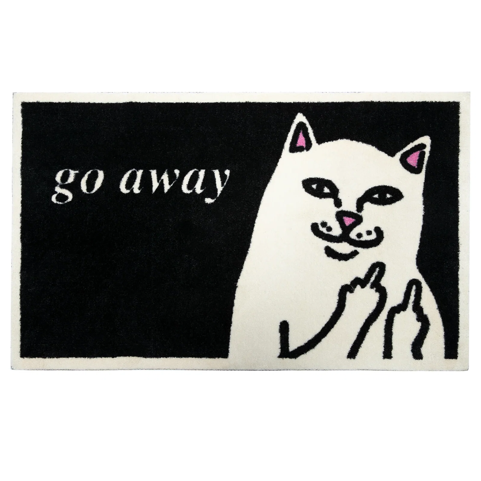 Image of Go Away Rug (Black)