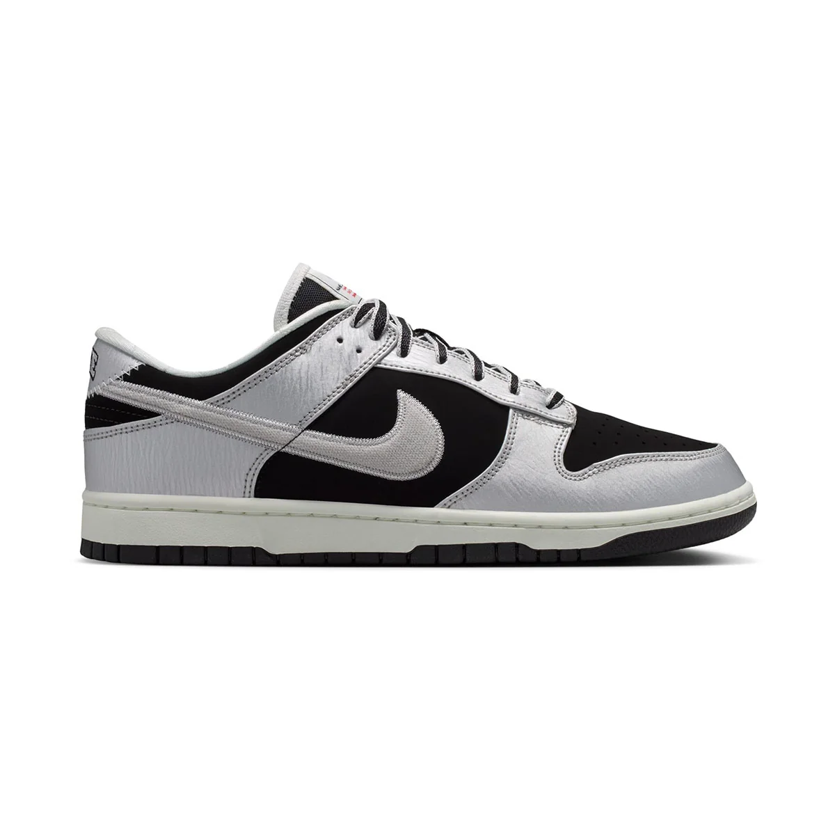 Image of Nike Dunk Low Retro 'Starter Jacket Metallic Silver Black' Men's Shoes