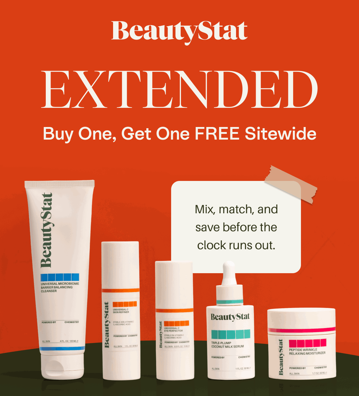 Extended Buy One, Get One FREE sitewide