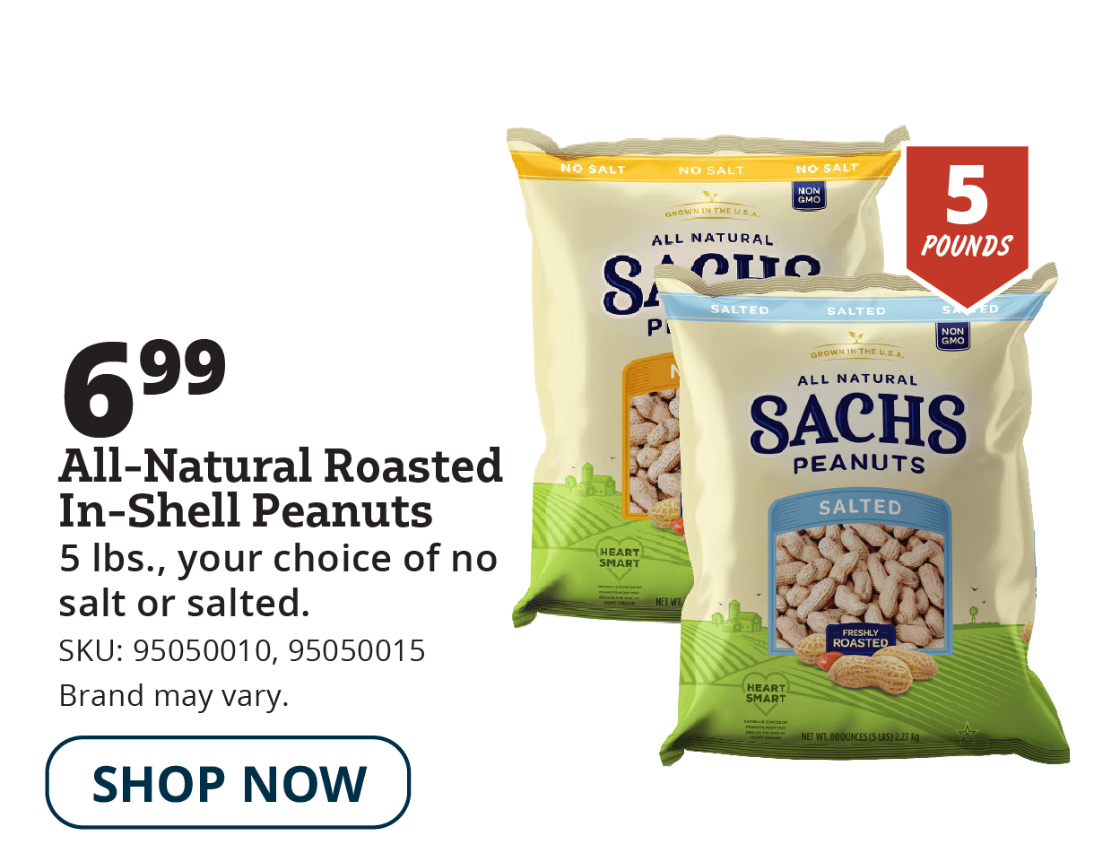 roasted in-shell peanuts