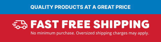 Fast Free Shipping - No Minimum