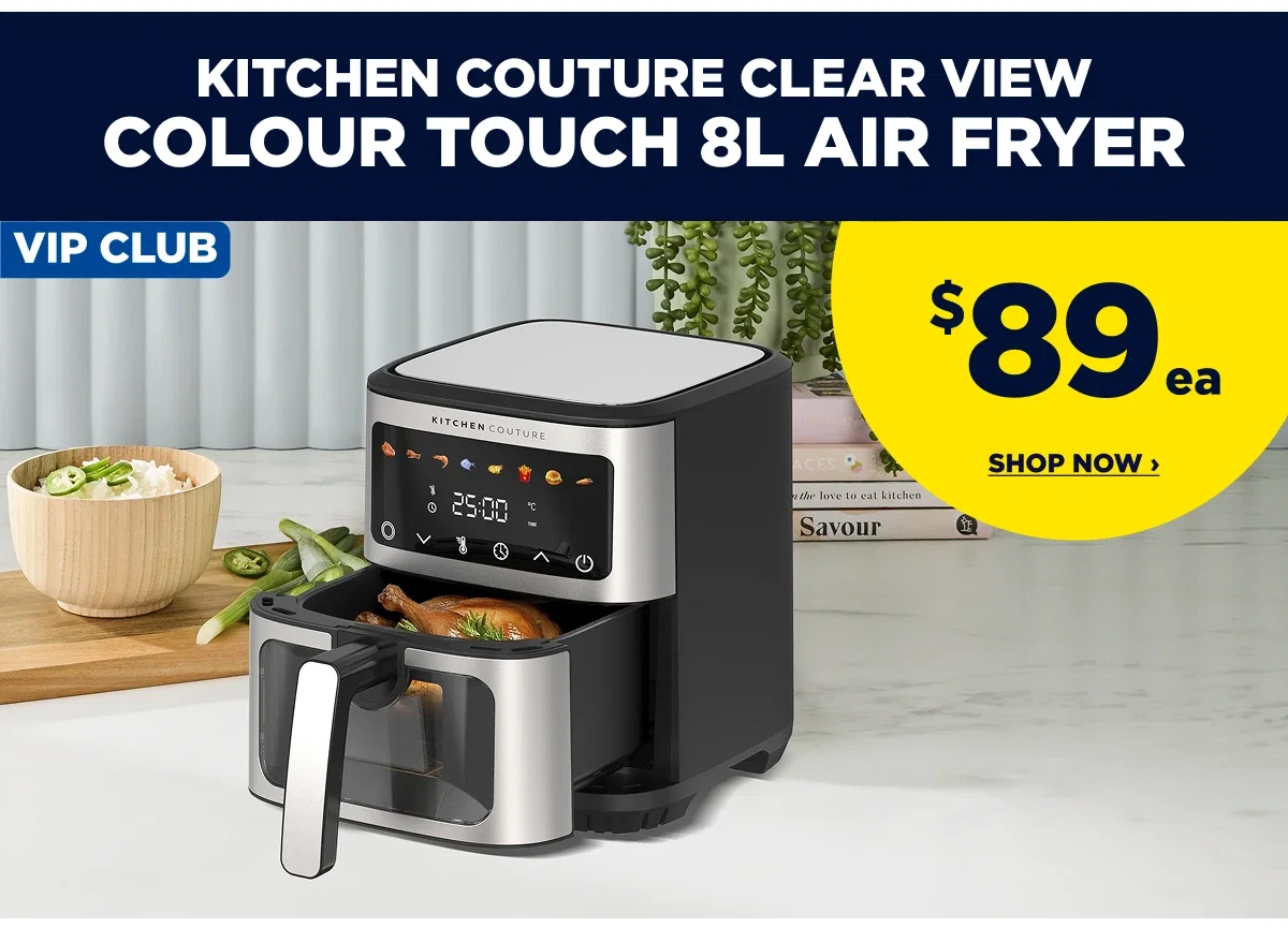 VIP $89ea Kitchen Couture 8L Air Fryer