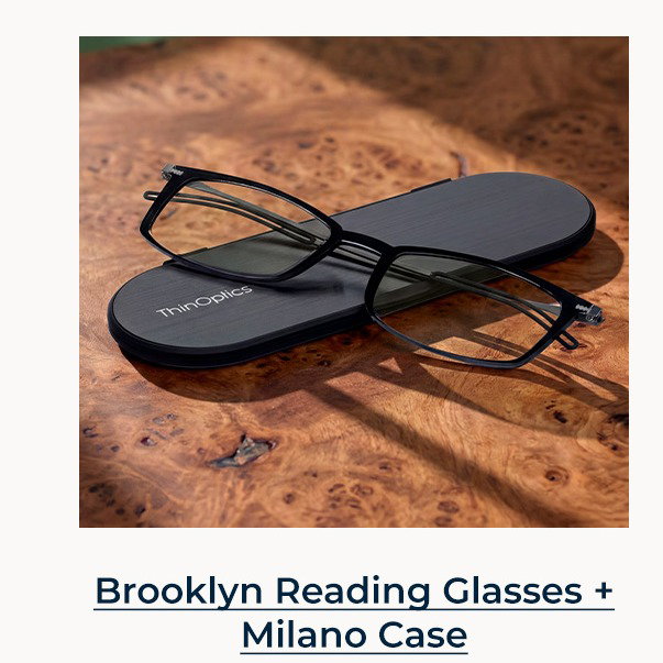 Brooklyn Reading Glasses + Milano Case