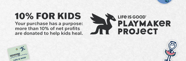 Your purchase helps kids in need. More than 10% of net profits are donated to help kids heal.