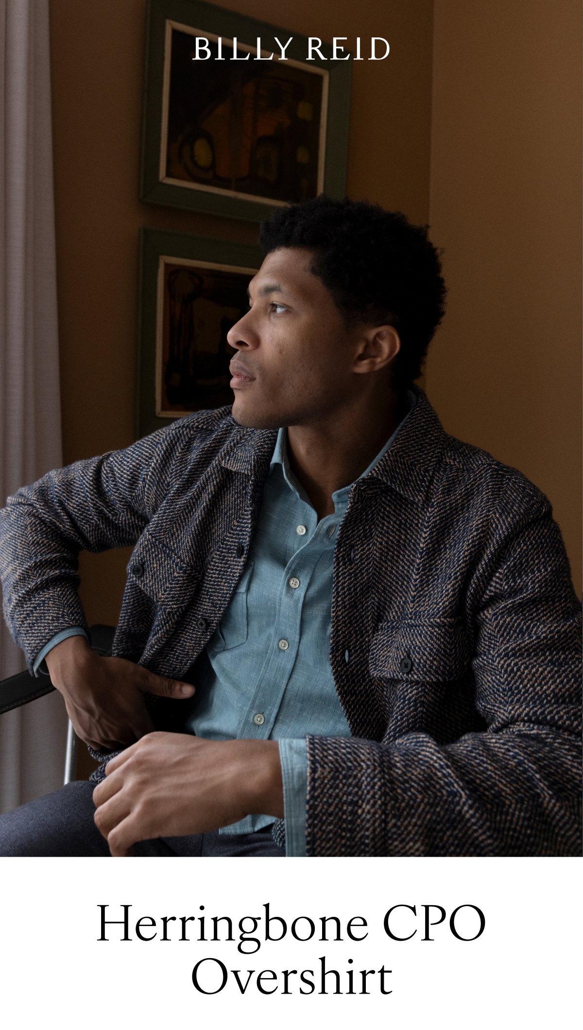 LOGO: Billy Reid | Herringbone CPO Overshirt