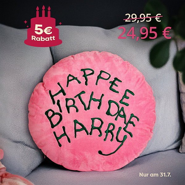 Harry Potter - Happee Birthdae Harry Kissen - 5€ Rabatt - Nur am 31.7.