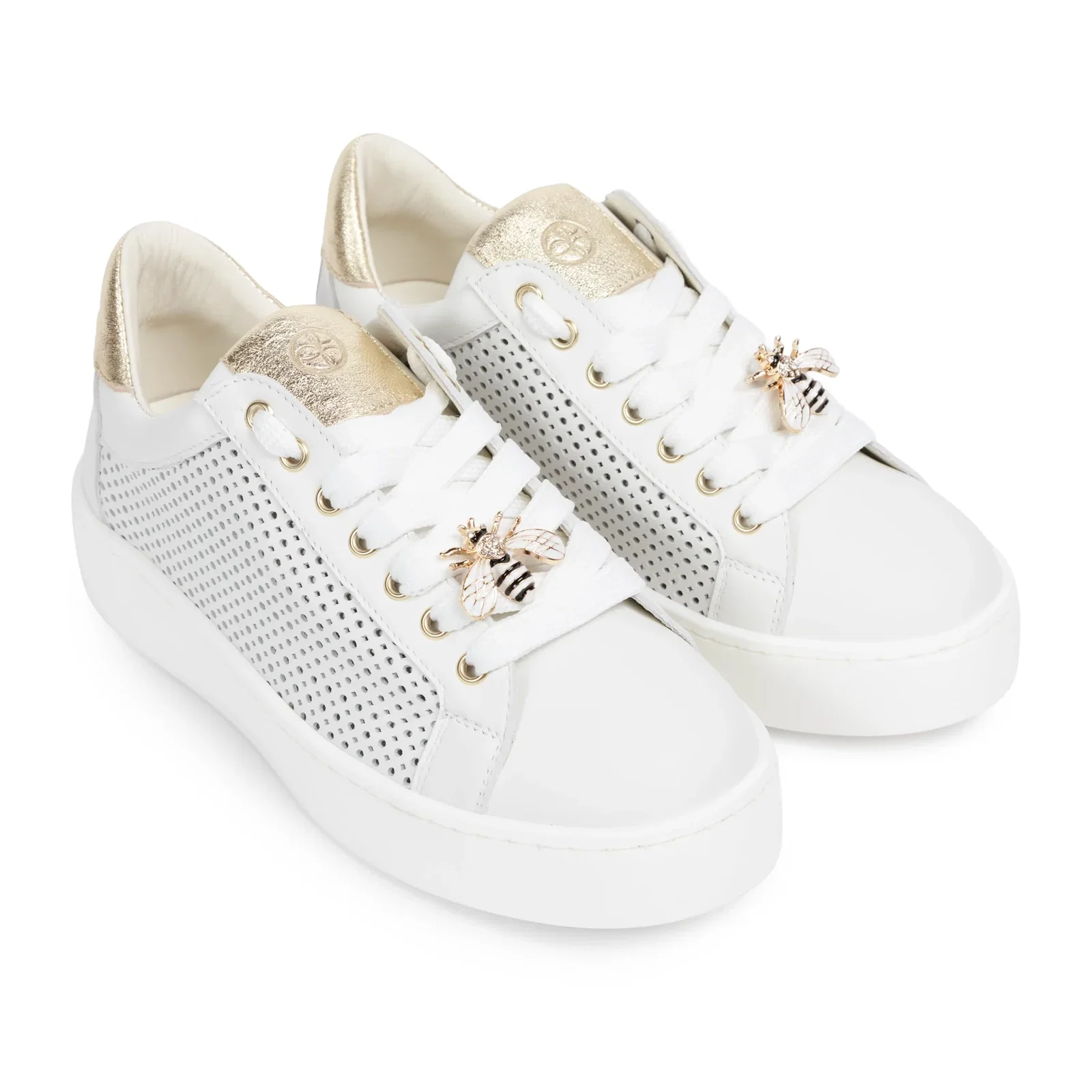 Image of White Gold Sneakers