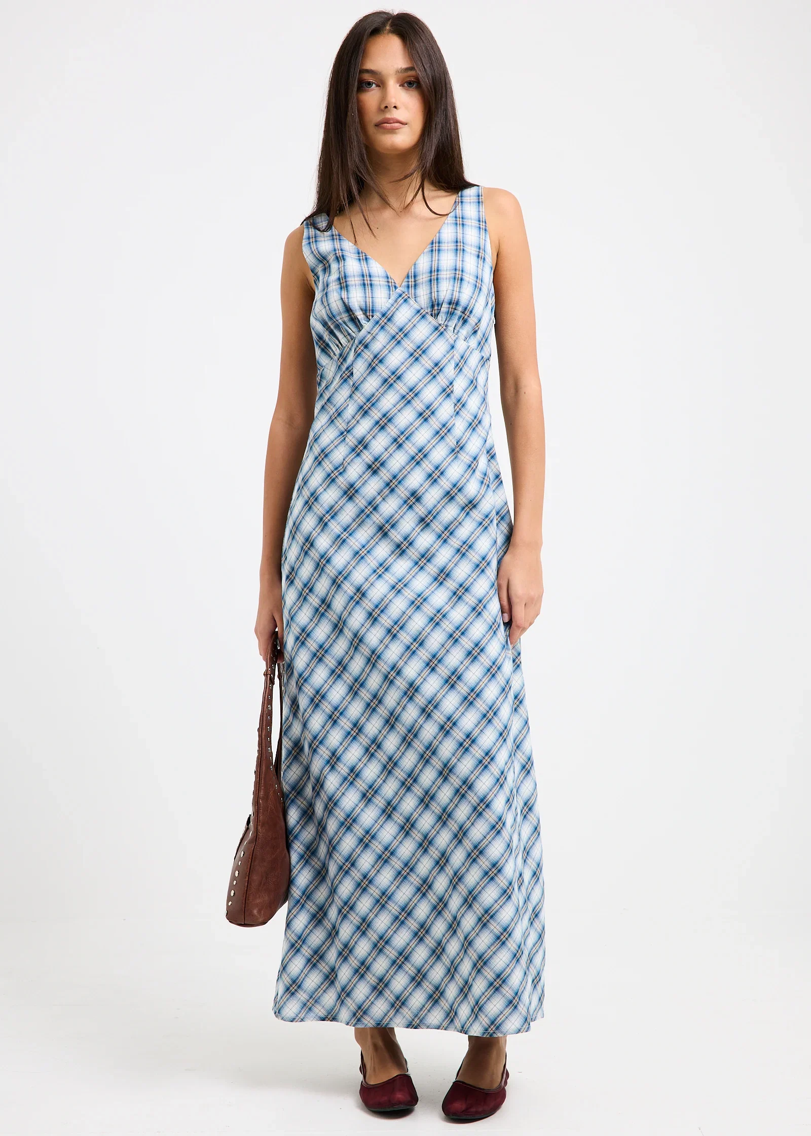 Image of Kaia V Neck Midi Dress